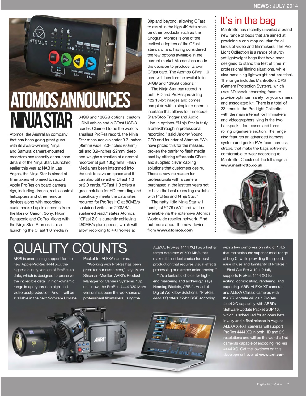 Digital FilmMaker Preview Pages