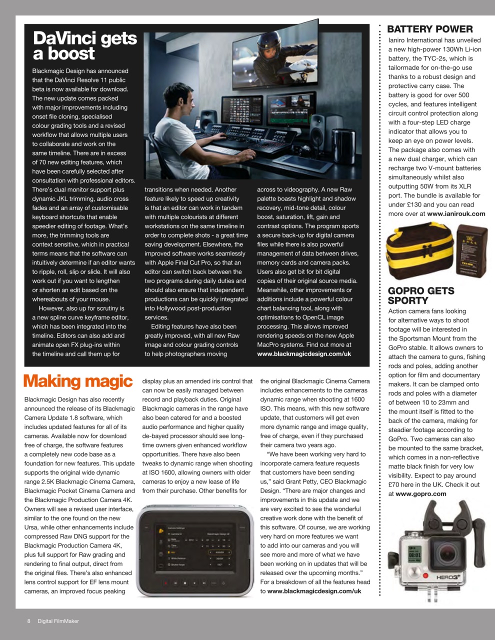 Digital FilmMaker Preview Pages