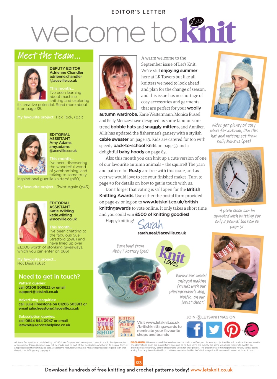 Let's Knit Preview Pages