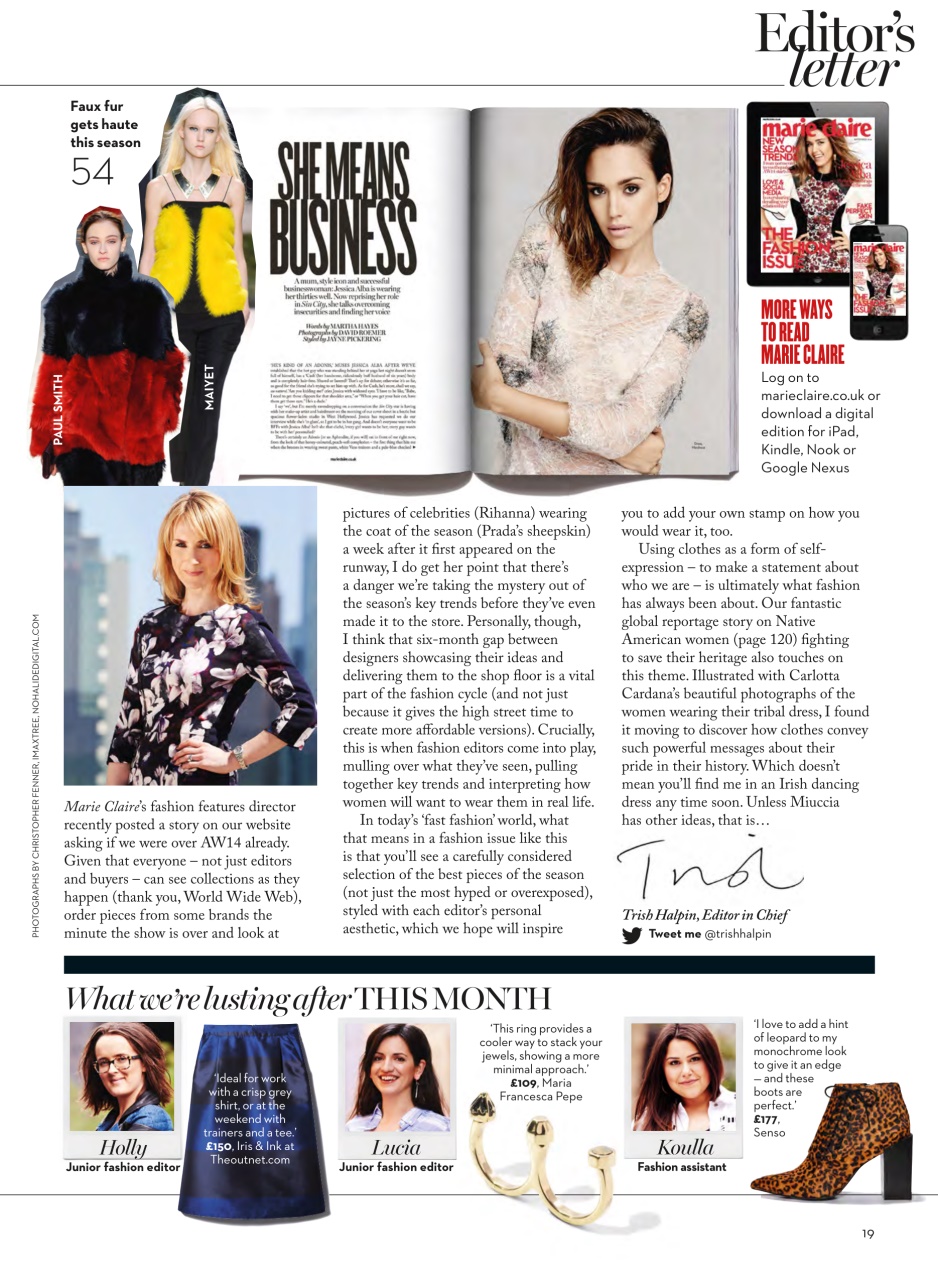 Marie Claire Preview Pages