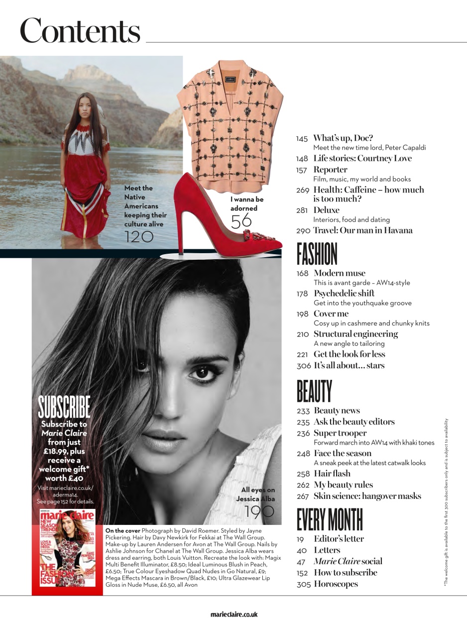 Marie Claire Preview Pages