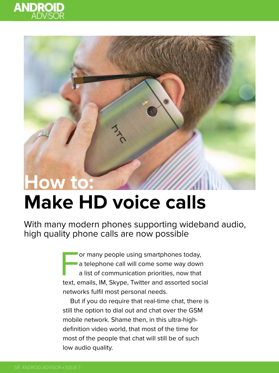 Android Advisor Preview Pages