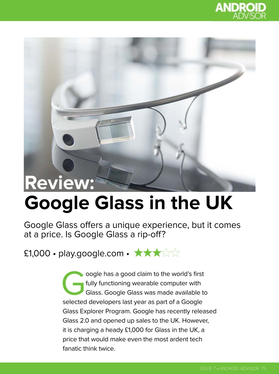 Android Advisor Preview Pages