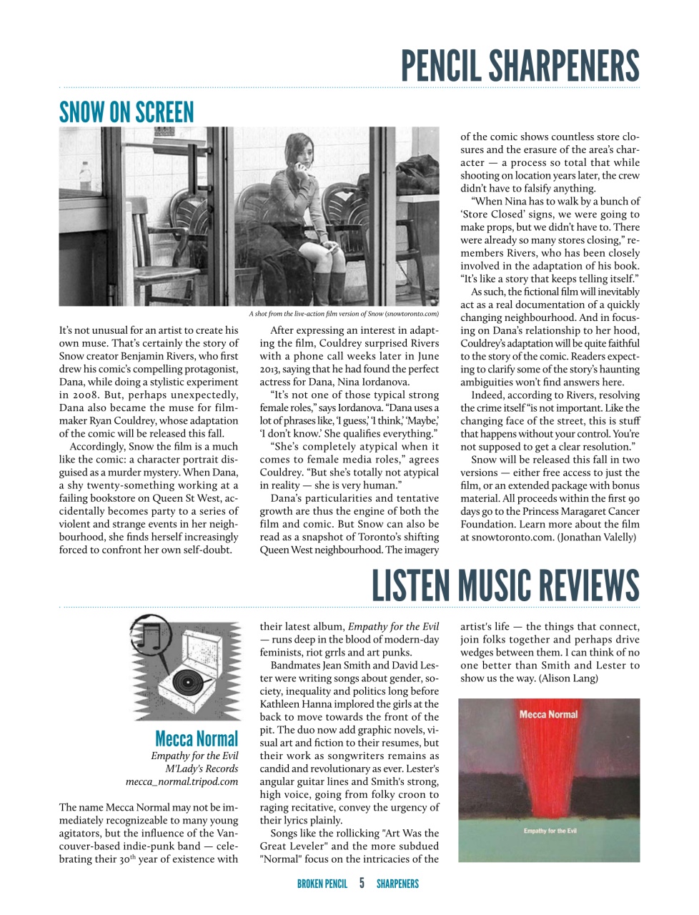 Broken Pencil Preview Pages