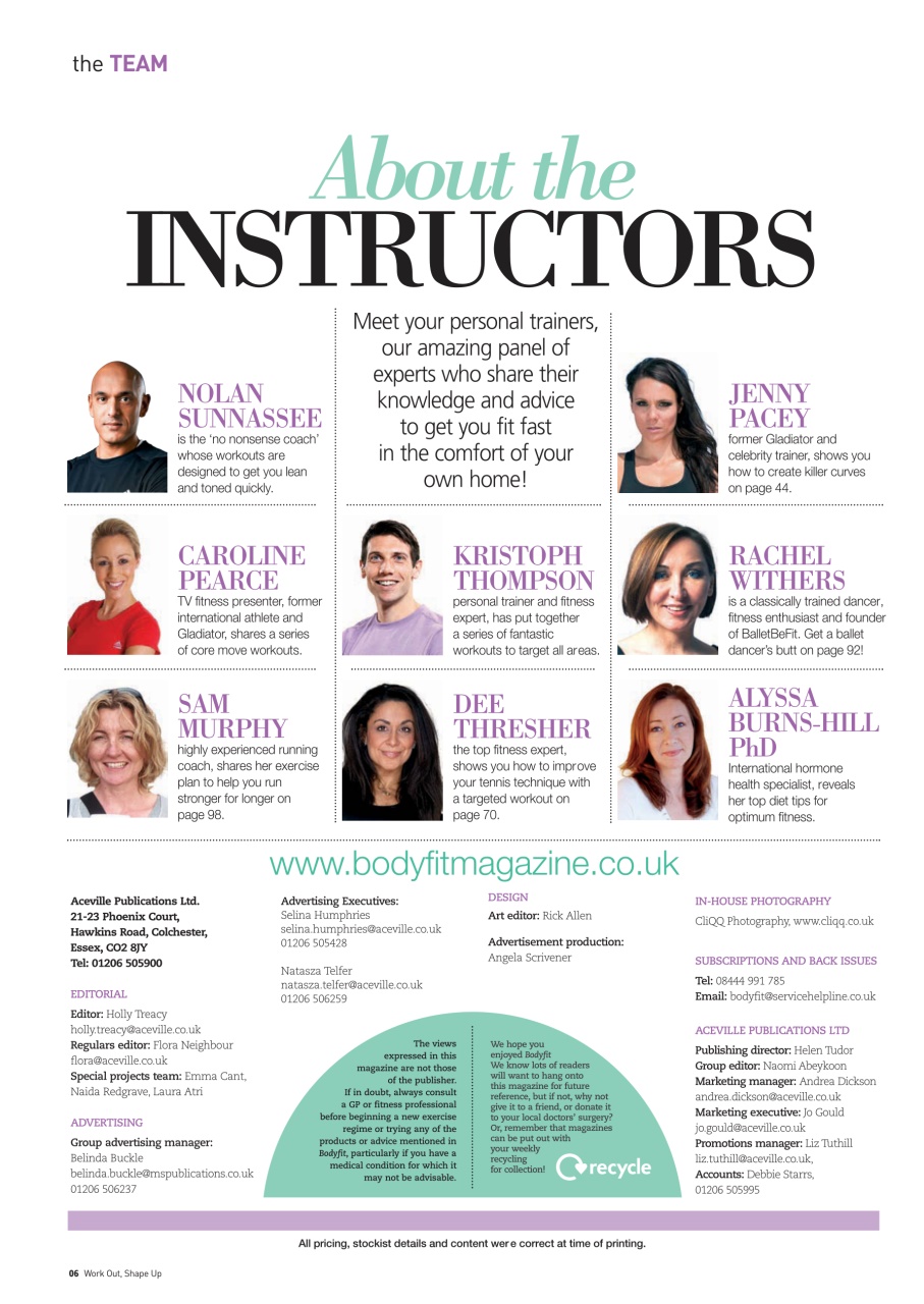 Health & Wellbeing Preview Pages