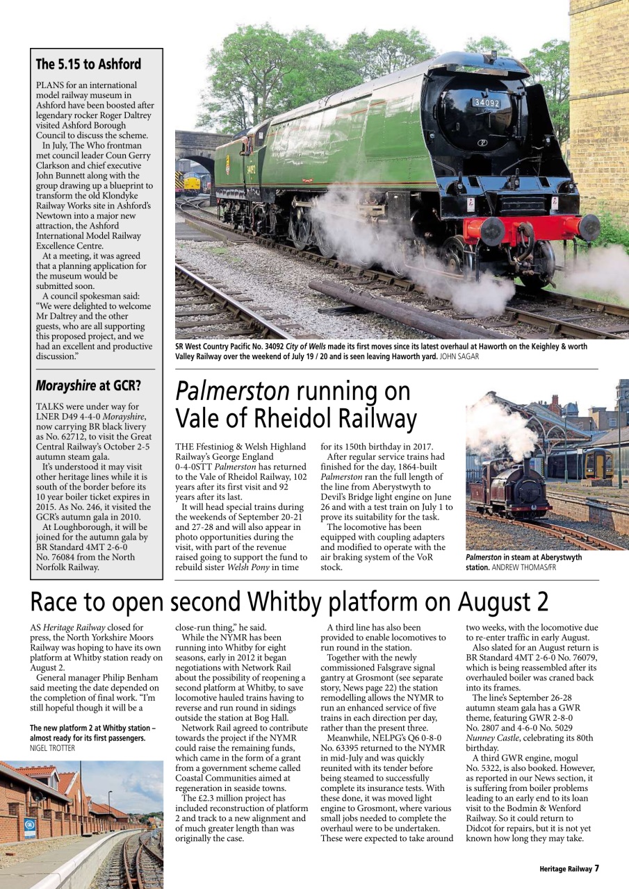 Heritage Railway Preview Pages
