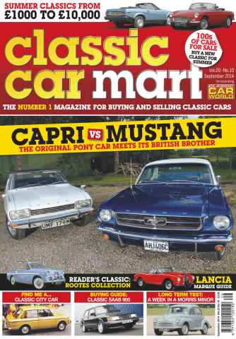 Classic Car Mart issue Vol.20 No.10 Capri vs Mustang