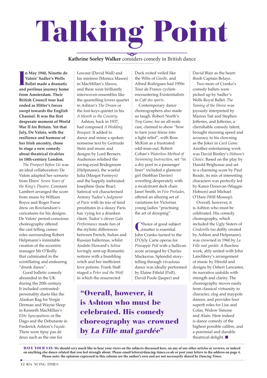 Dancing Times Preview Pages