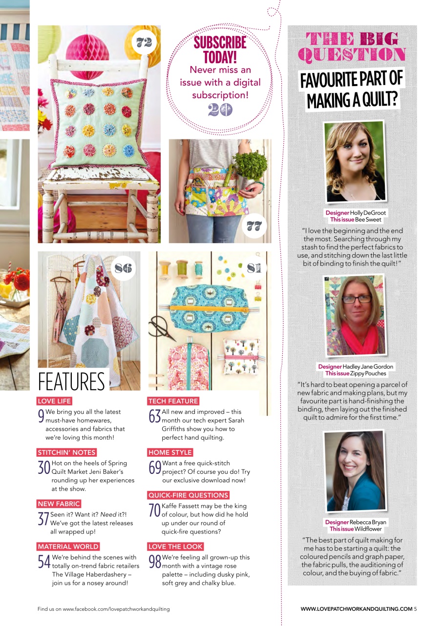 Love Patchwork & Quilting Preview Pages