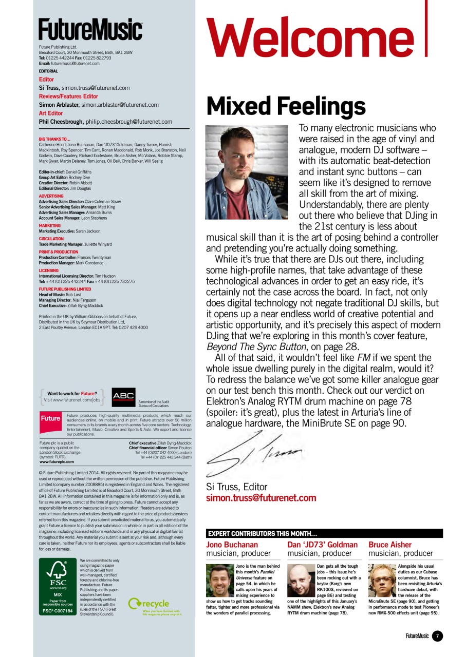 Future Music Preview Pages