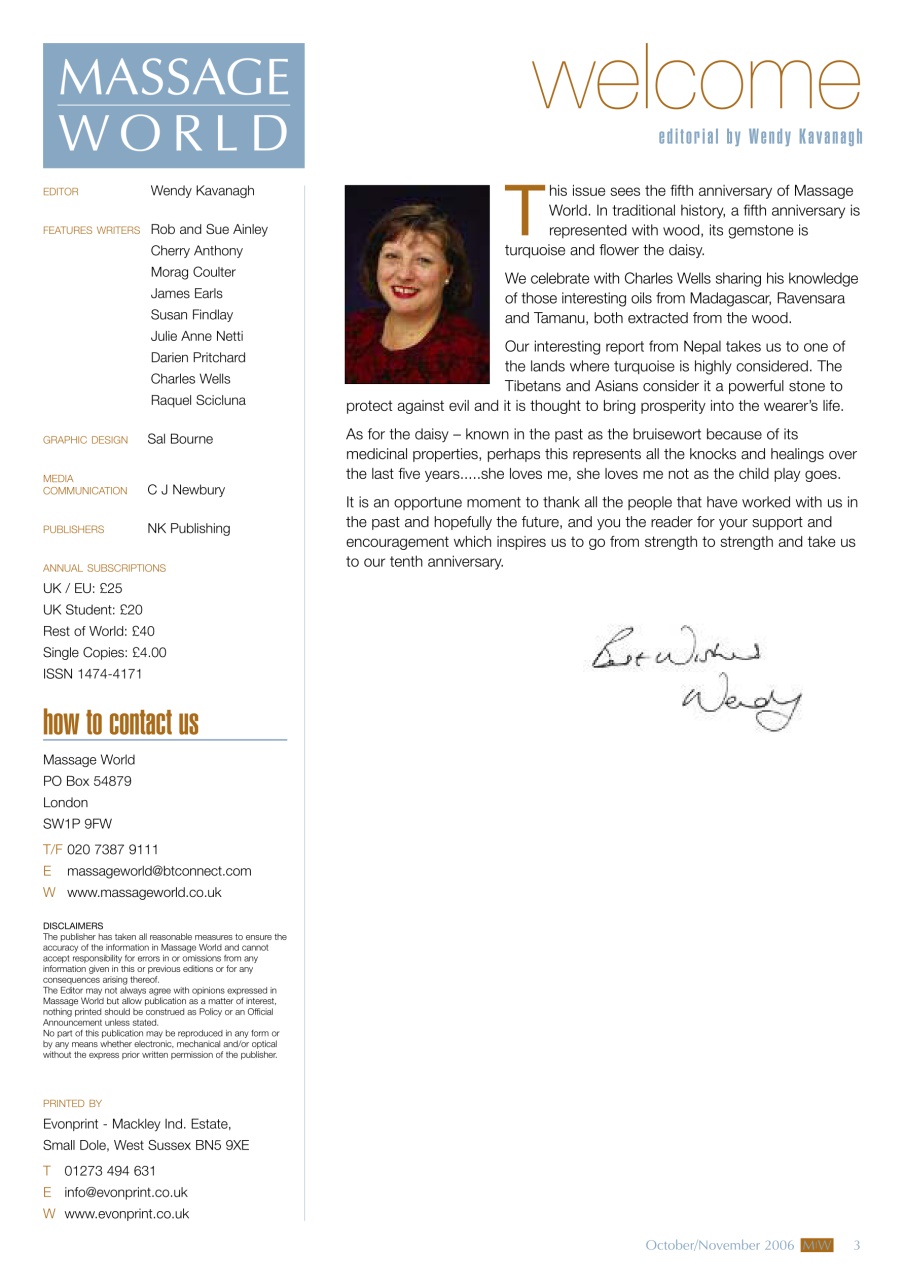 Massage World Preview Pages