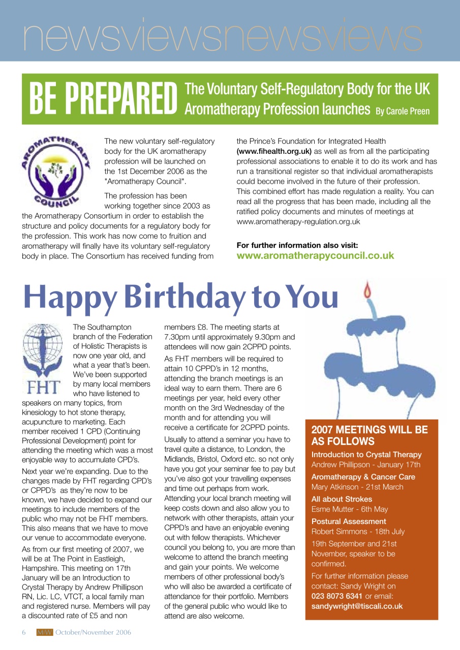 Massage World Preview Pages