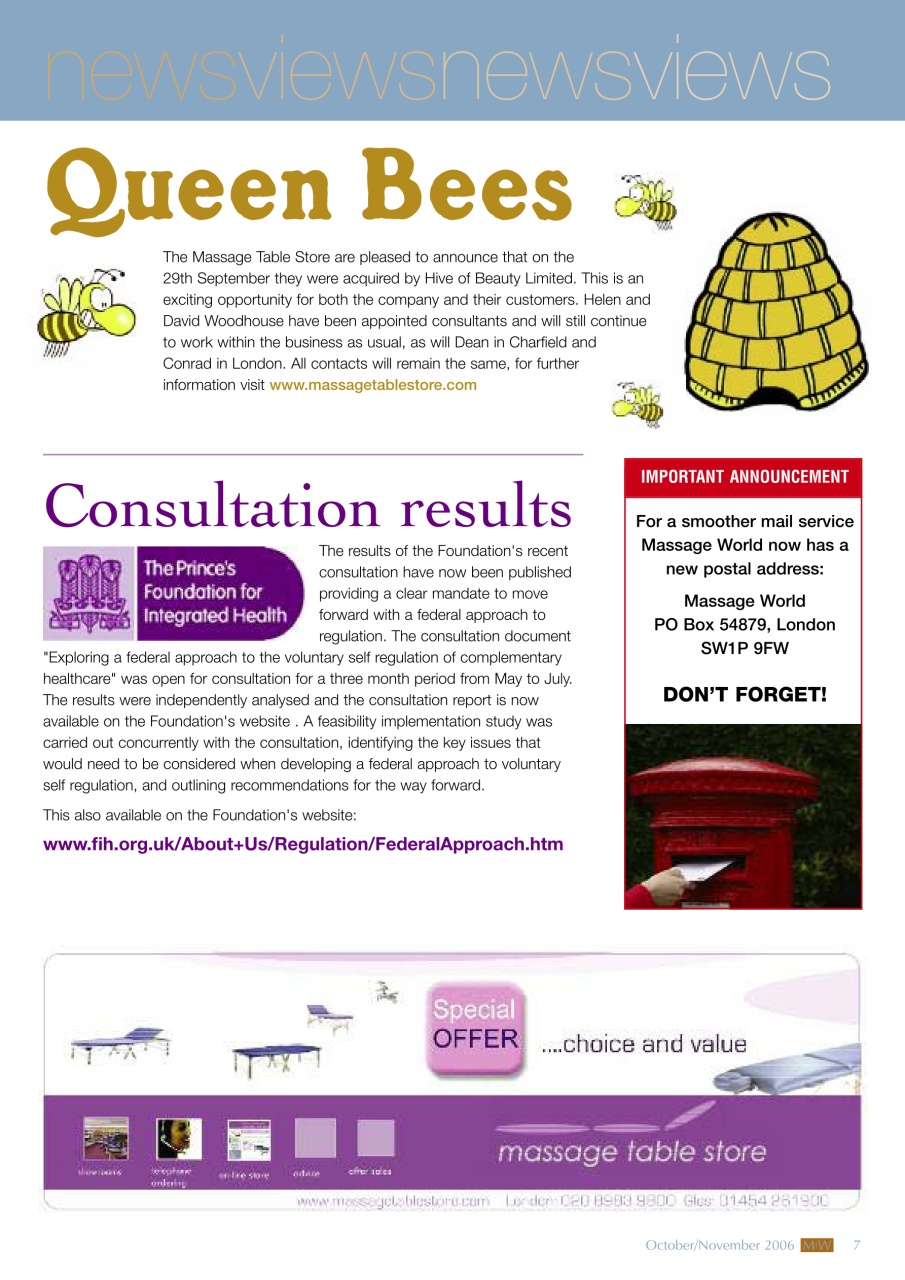 Massage World Preview Pages