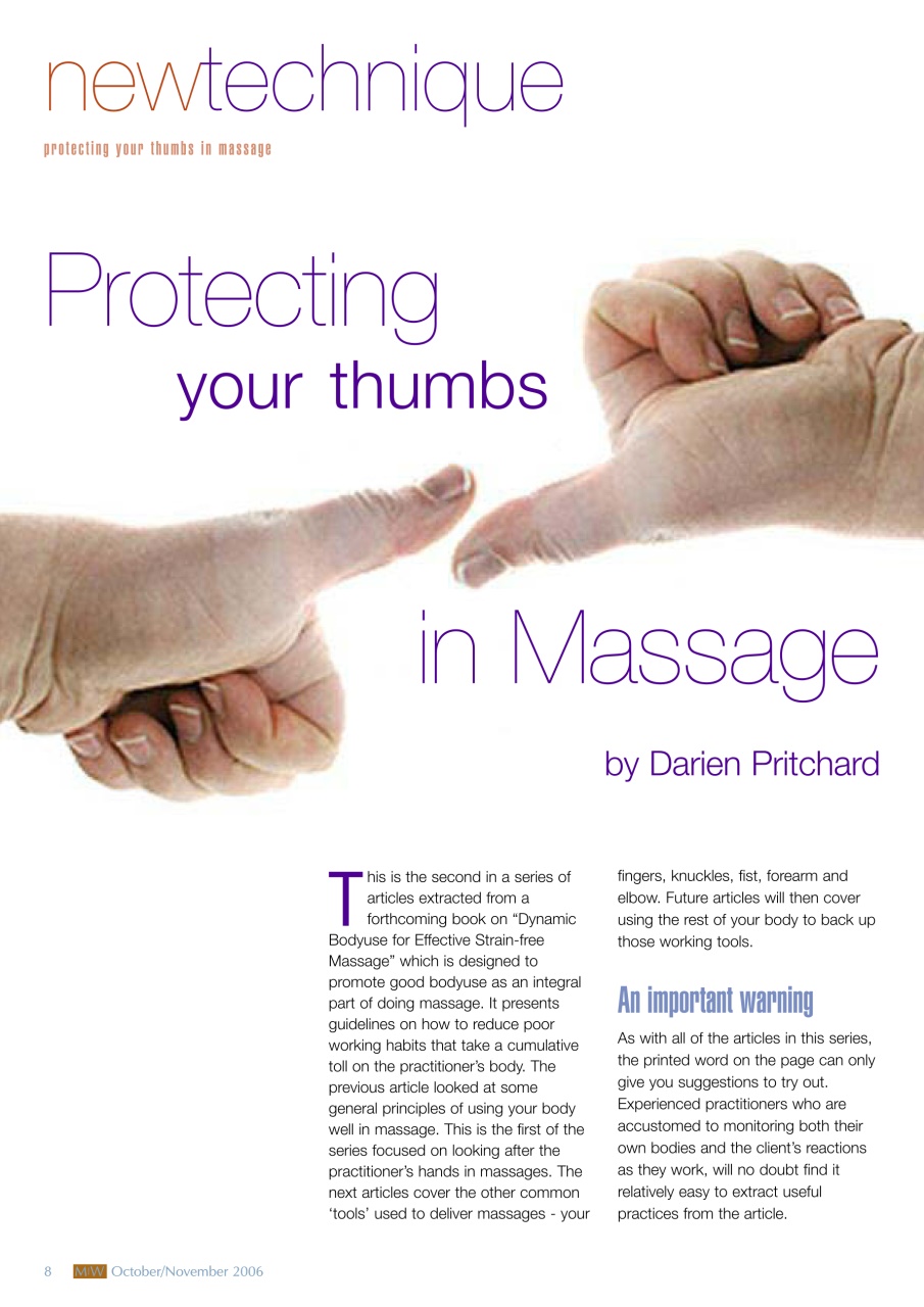 Massage World Preview Pages