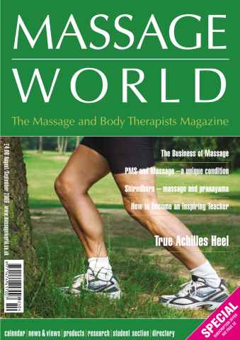 Massage World issue Massage World Aug-Sep 2006