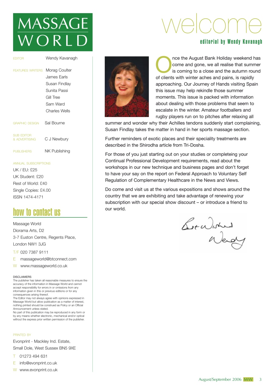 Massage World Preview Pages