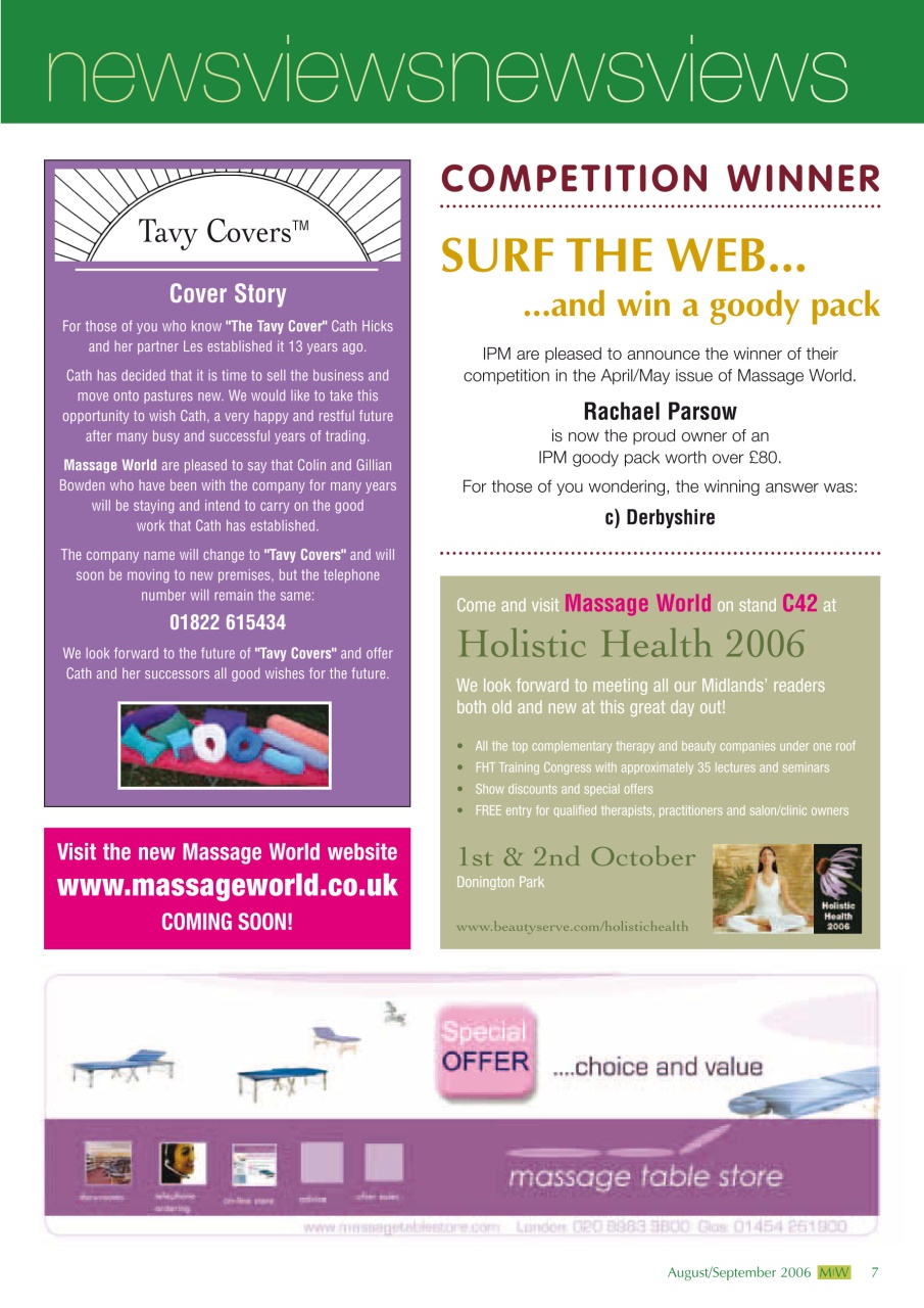 Massage World Preview Pages