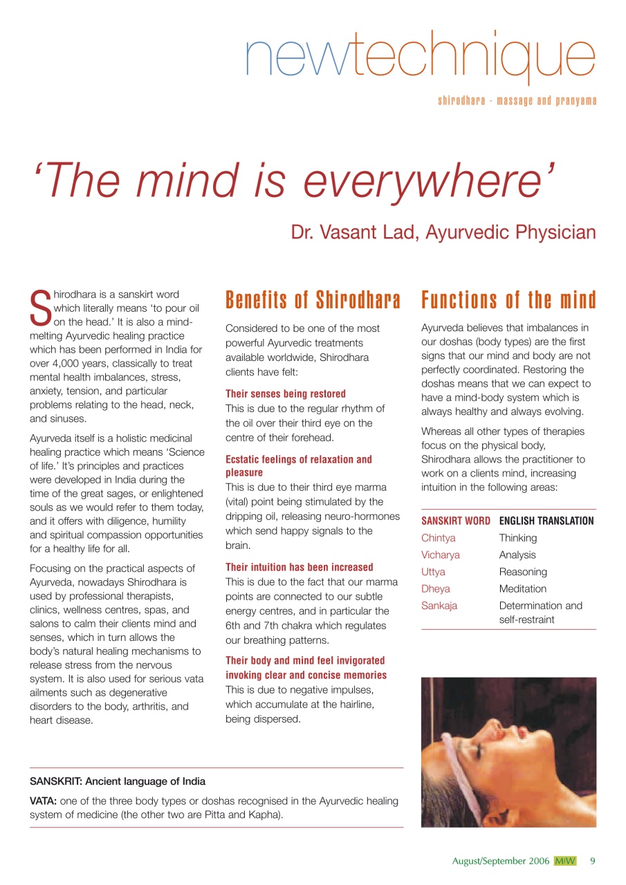 Massage World Preview Pages