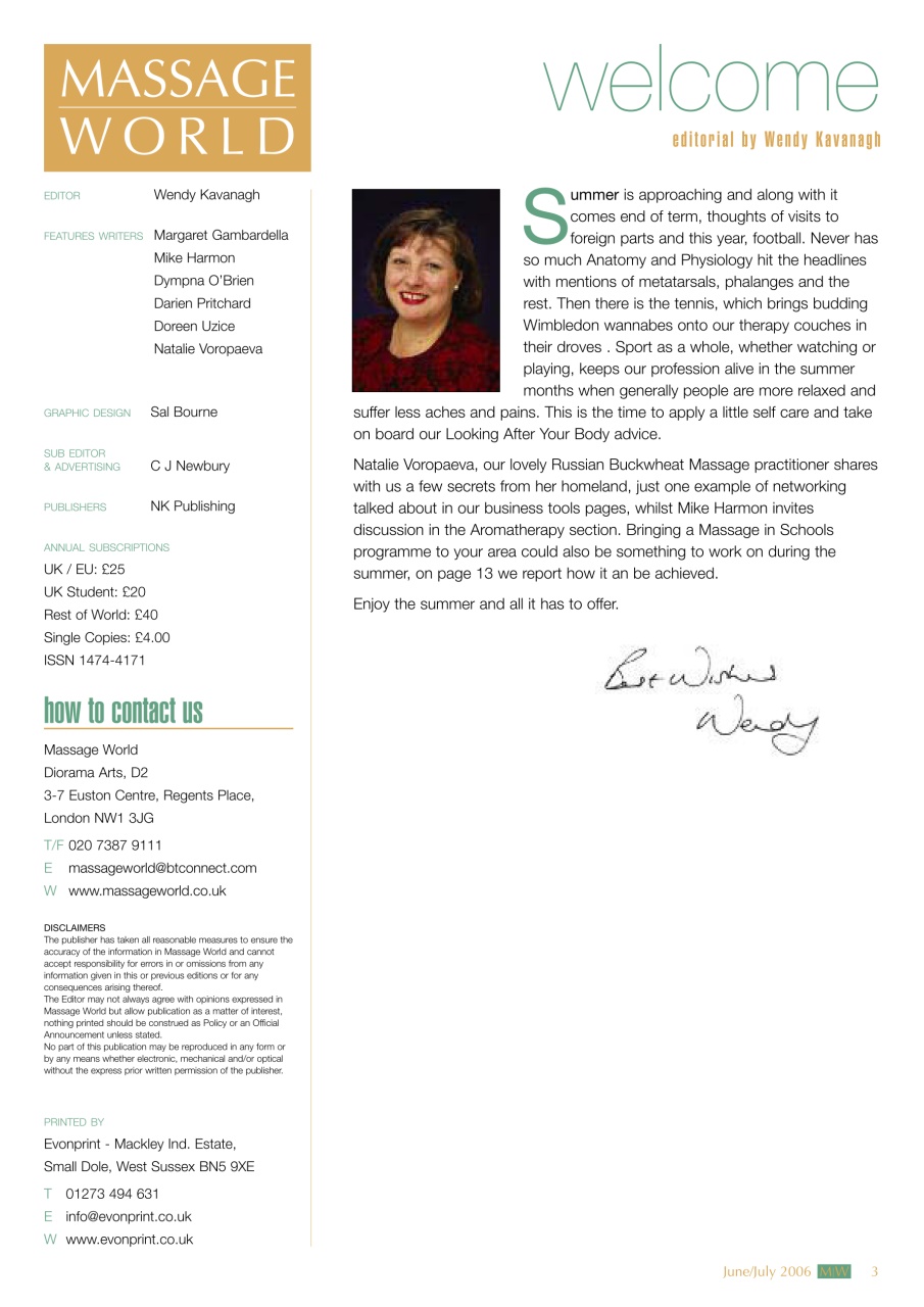 Massage World Preview Pages