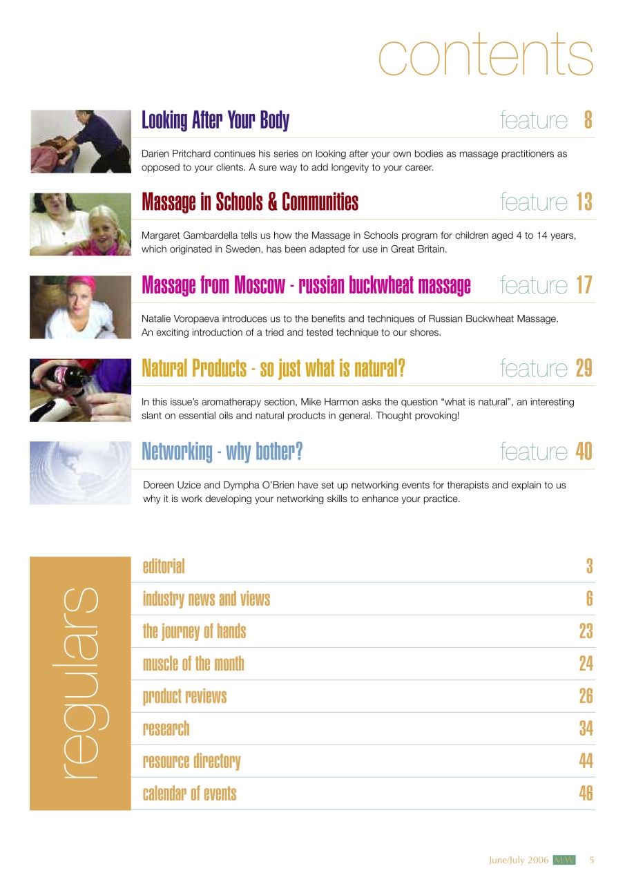 Massage World Preview Pages