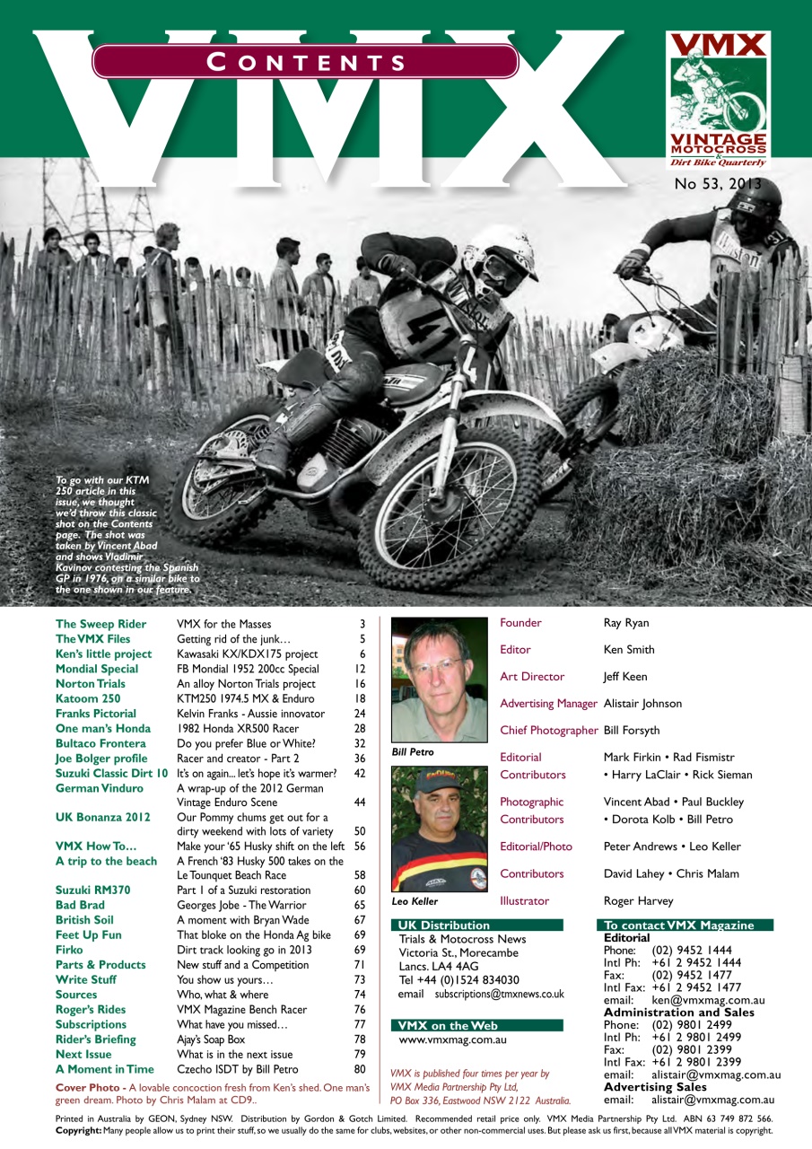 VMX Magazine Preview Pages