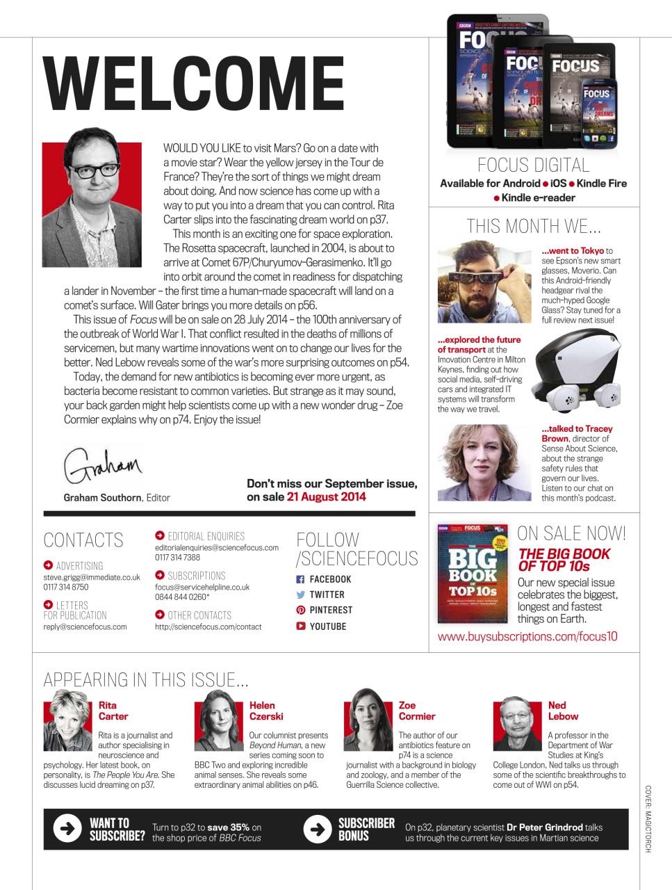 BBC Science Focus Magazine Preview Pages