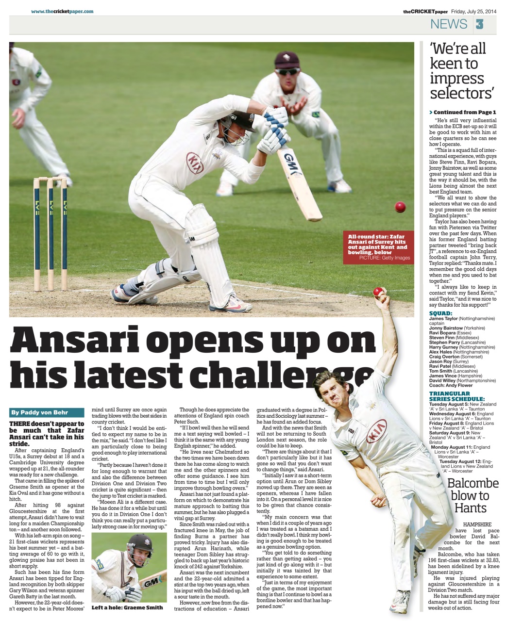 The Cricket Paper Preview Pages