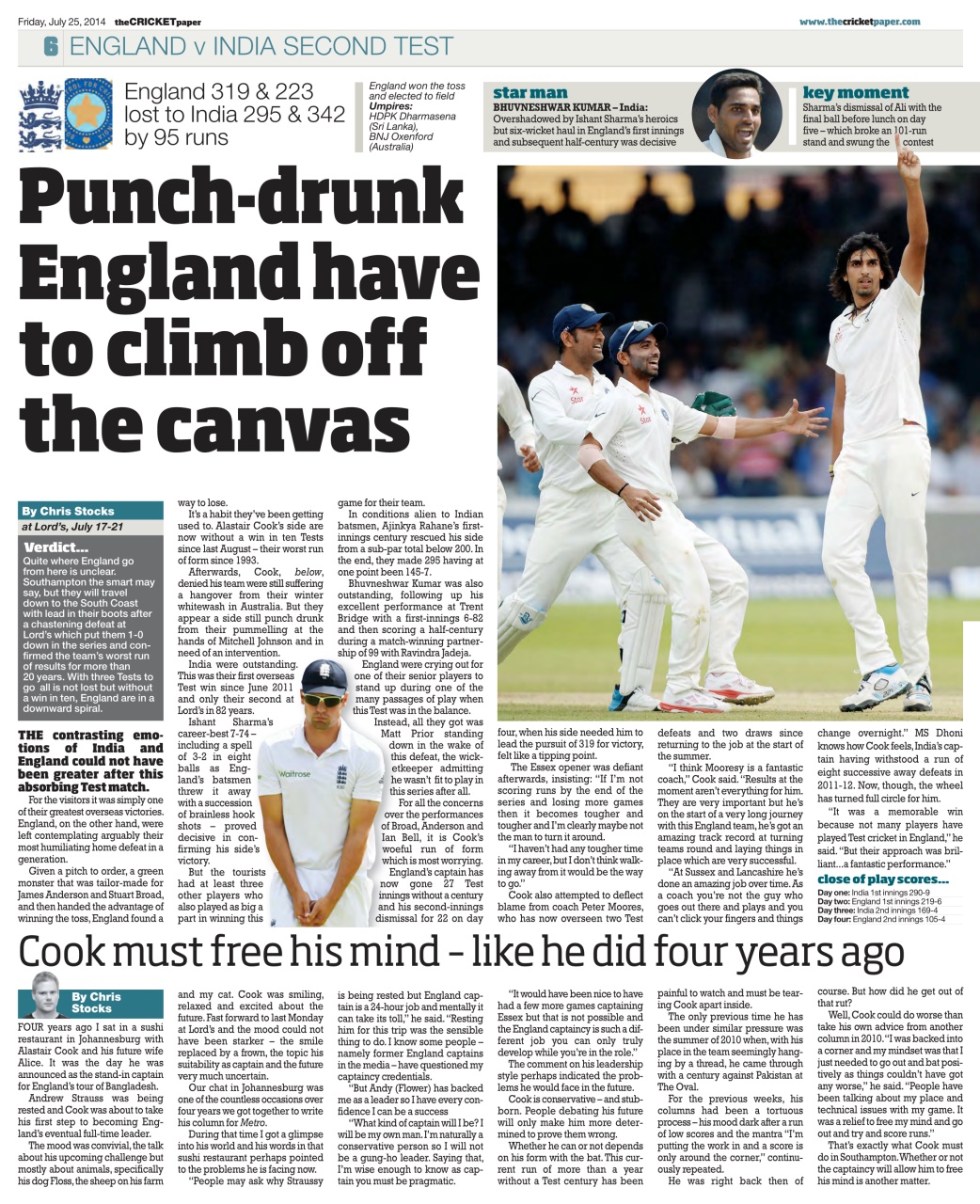 The Cricket Paper Preview Pages