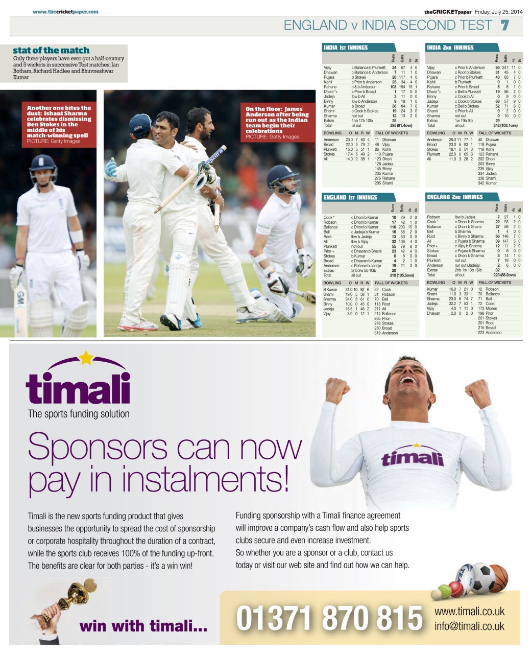 The Cricket Paper Preview Pages
