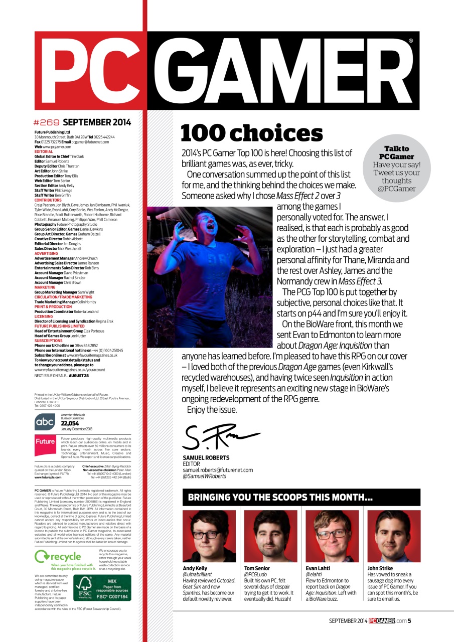 PC Gamer (UK Edition) Preview Pages