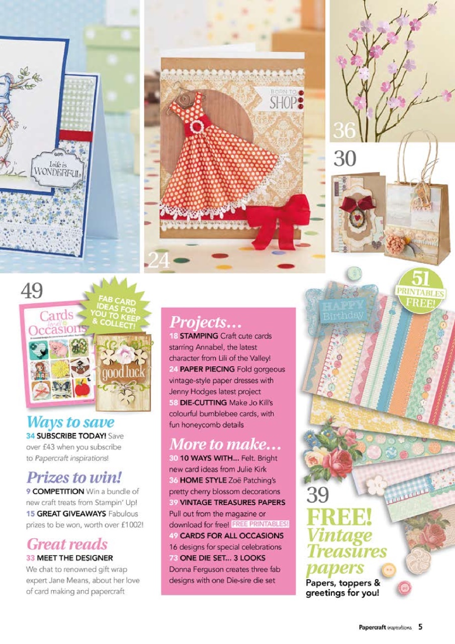 Papercraft Inspirations Preview Pages