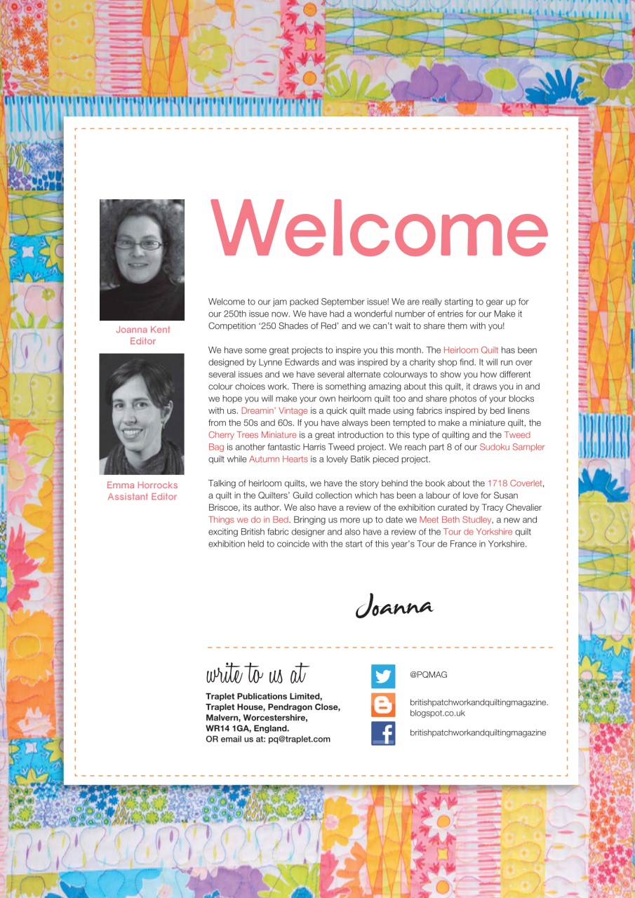 Patchwork and Quilting Preview Pages