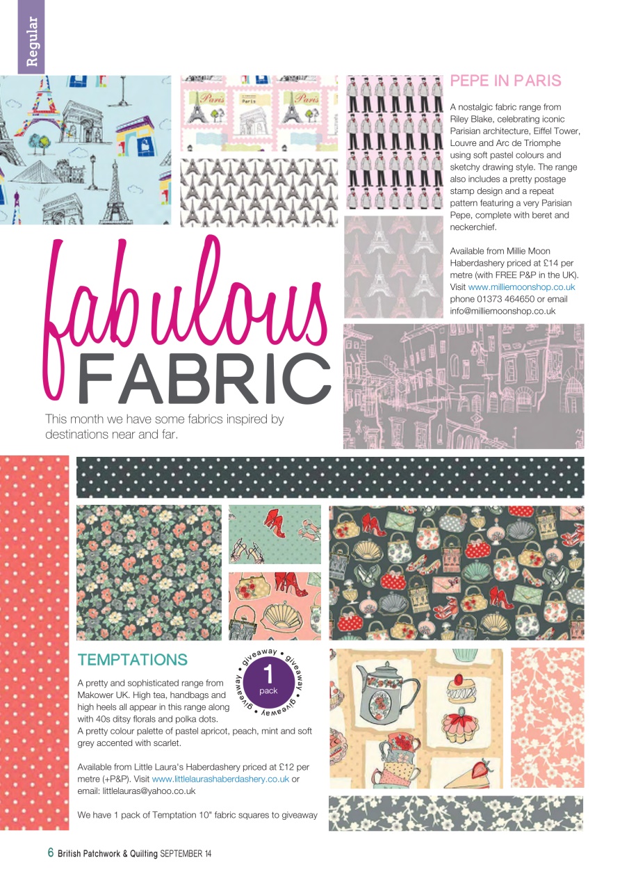 Patchwork and Quilting Preview Pages