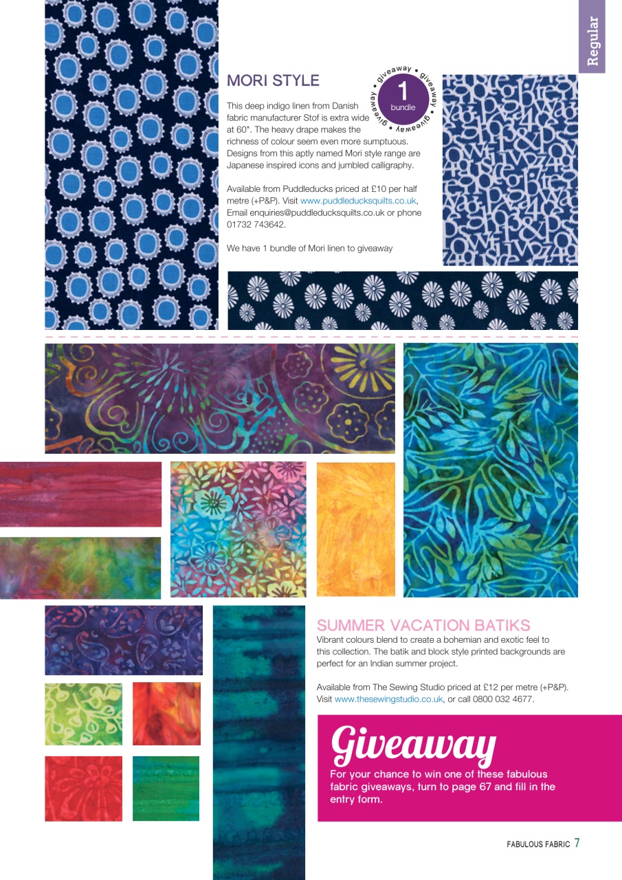 Patchwork and Quilting Preview Pages