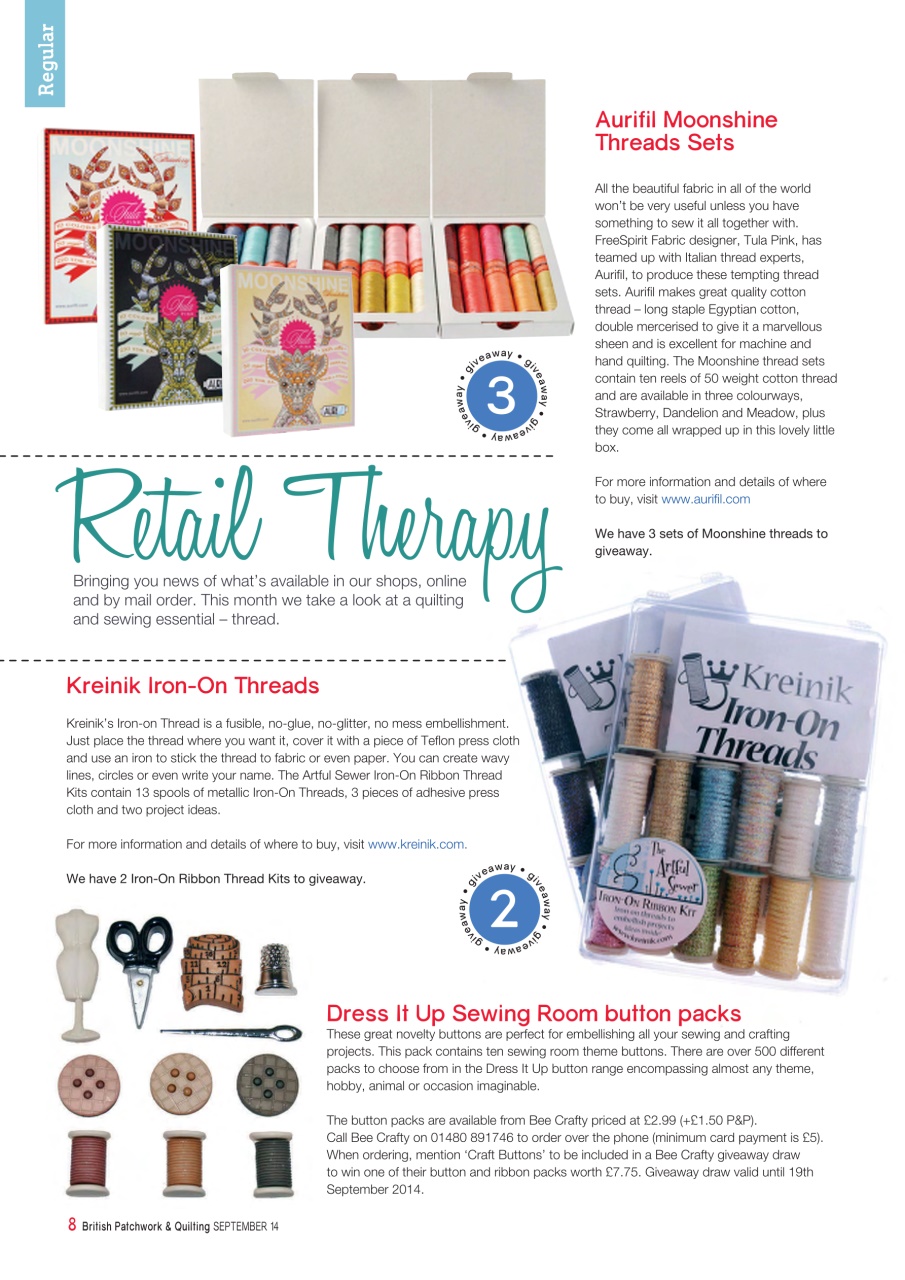 Patchwork and Quilting Preview Pages