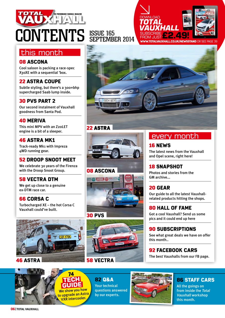Performance Vauxhall Preview Pages