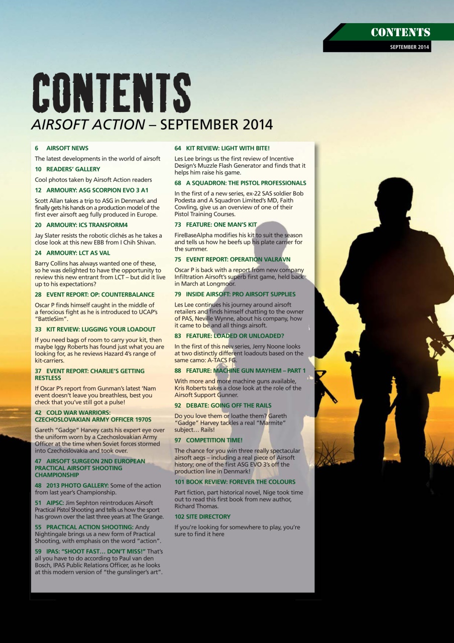 Airsoft Action Preview Pages