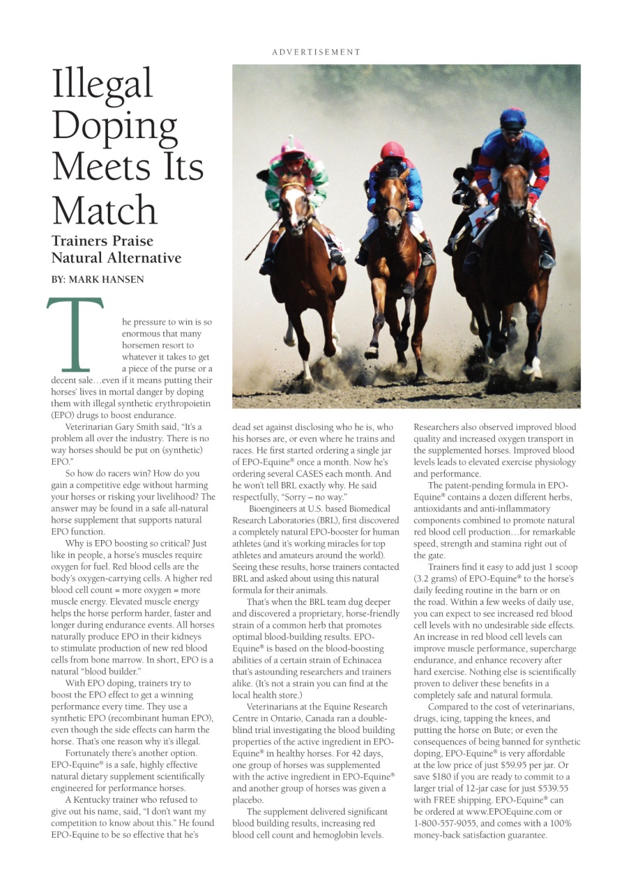 North American Trainer Magazine - horse racing Preview Pages