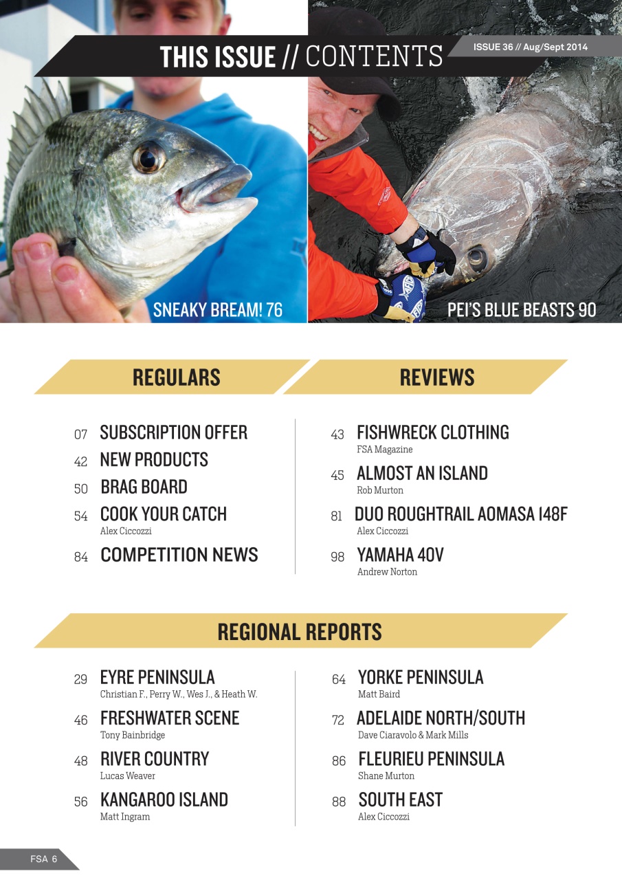 Fishing SA Preview Pages