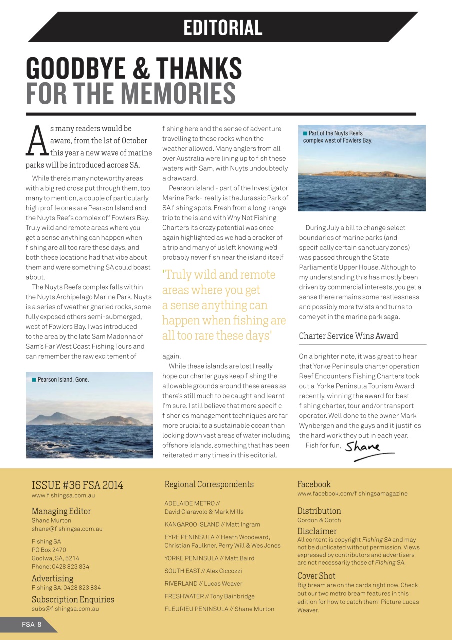 Fishing SA Preview Pages