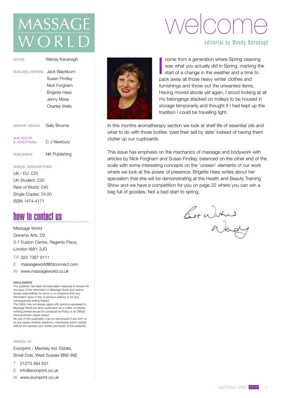 Massage World Preview Pages