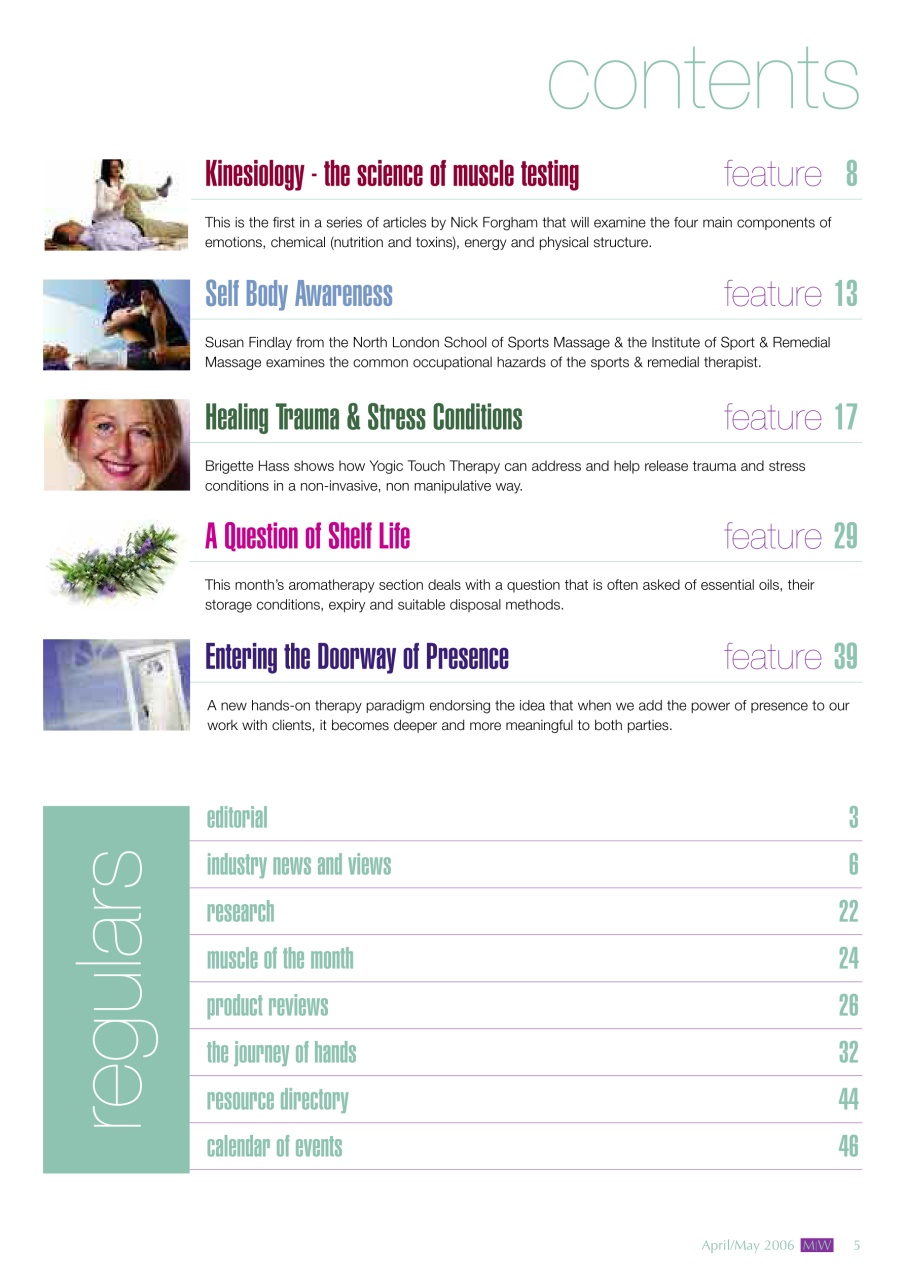 Massage World Preview Pages