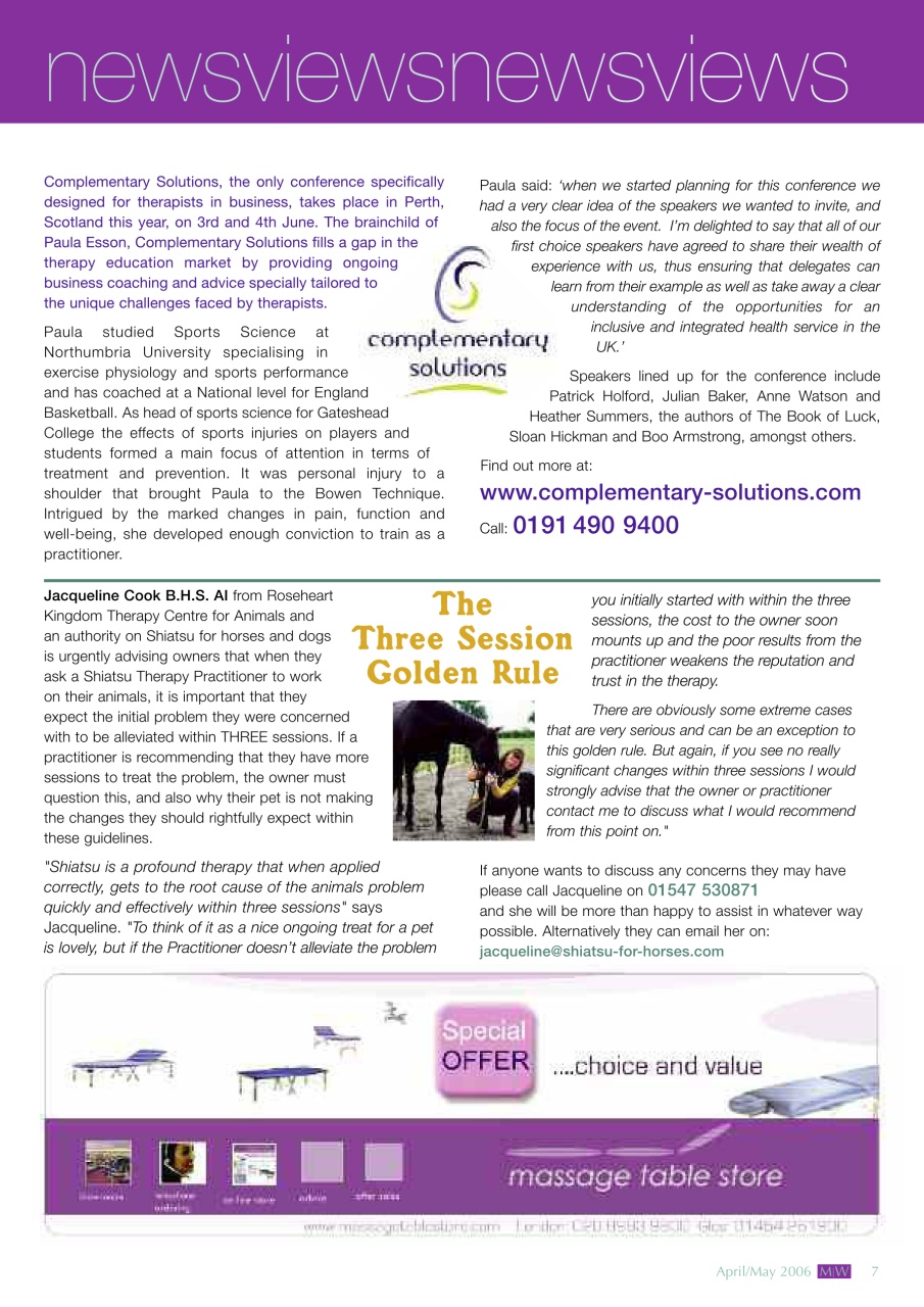 Massage World Preview Pages