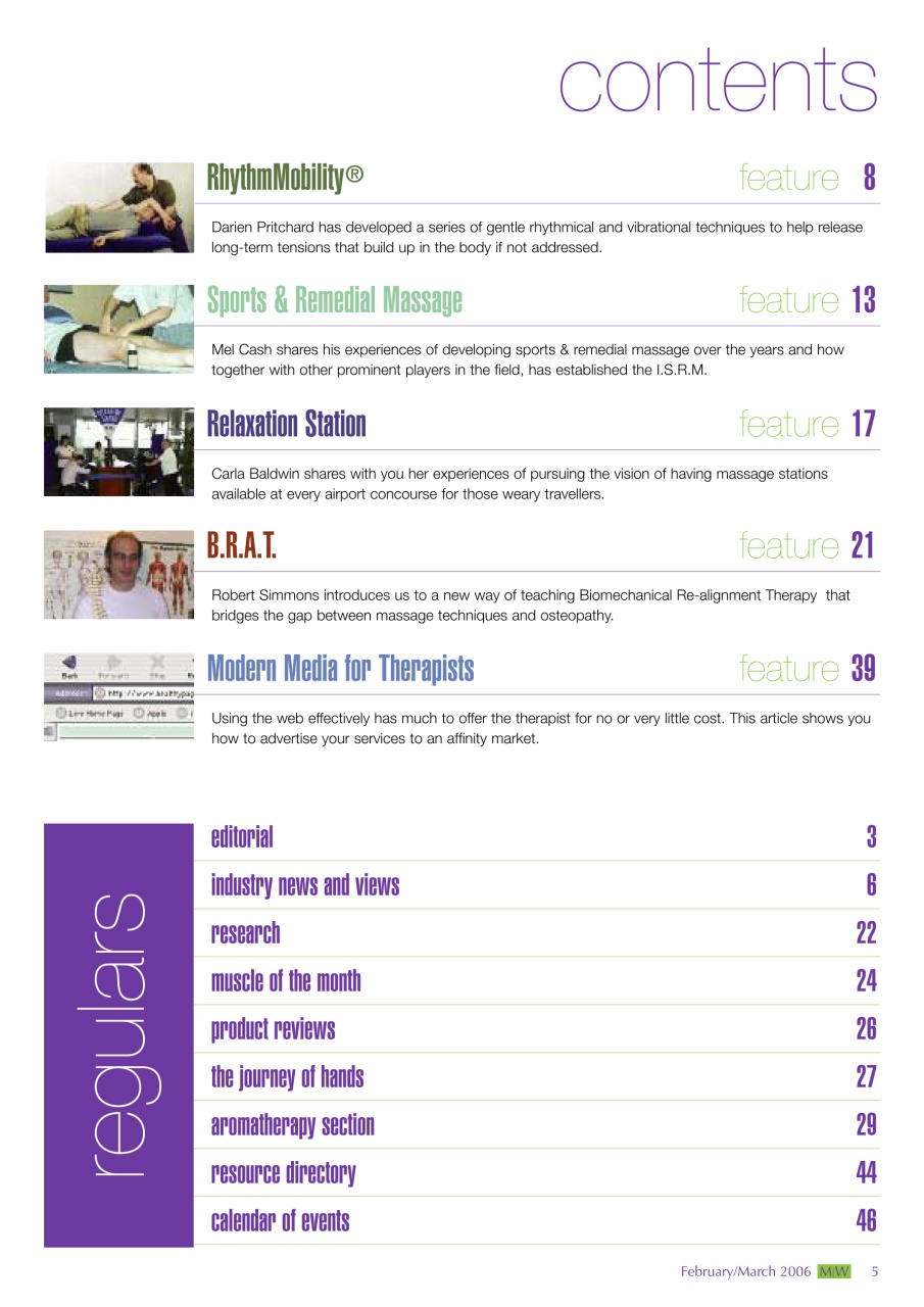 Massage World Preview Pages