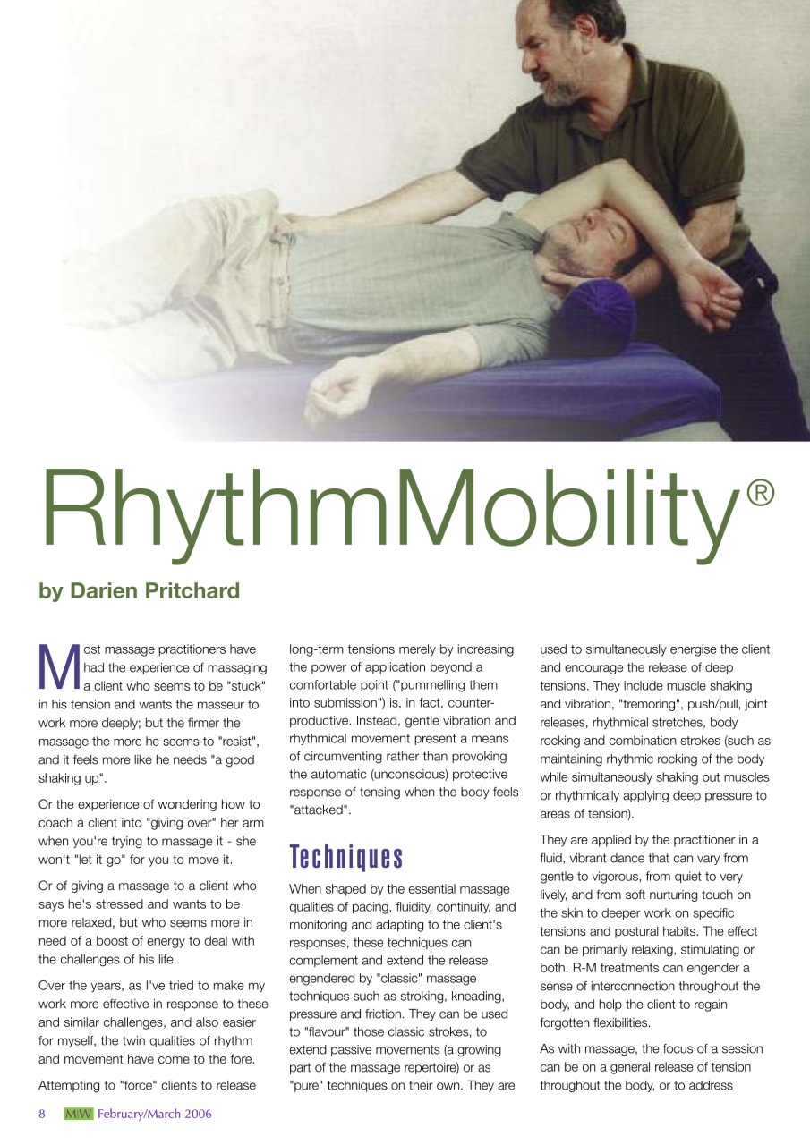 Massage World Preview Pages
