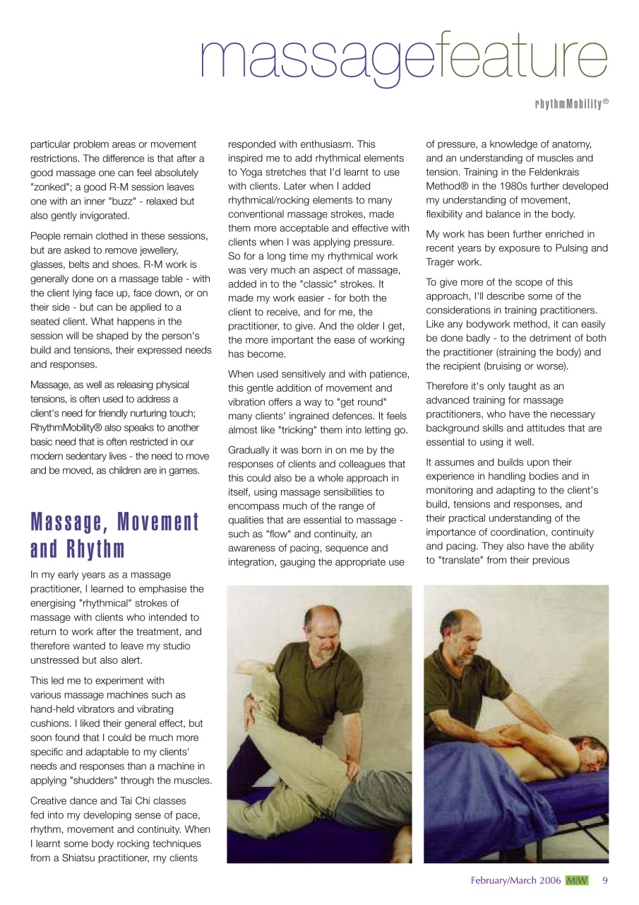Massage World Preview Pages