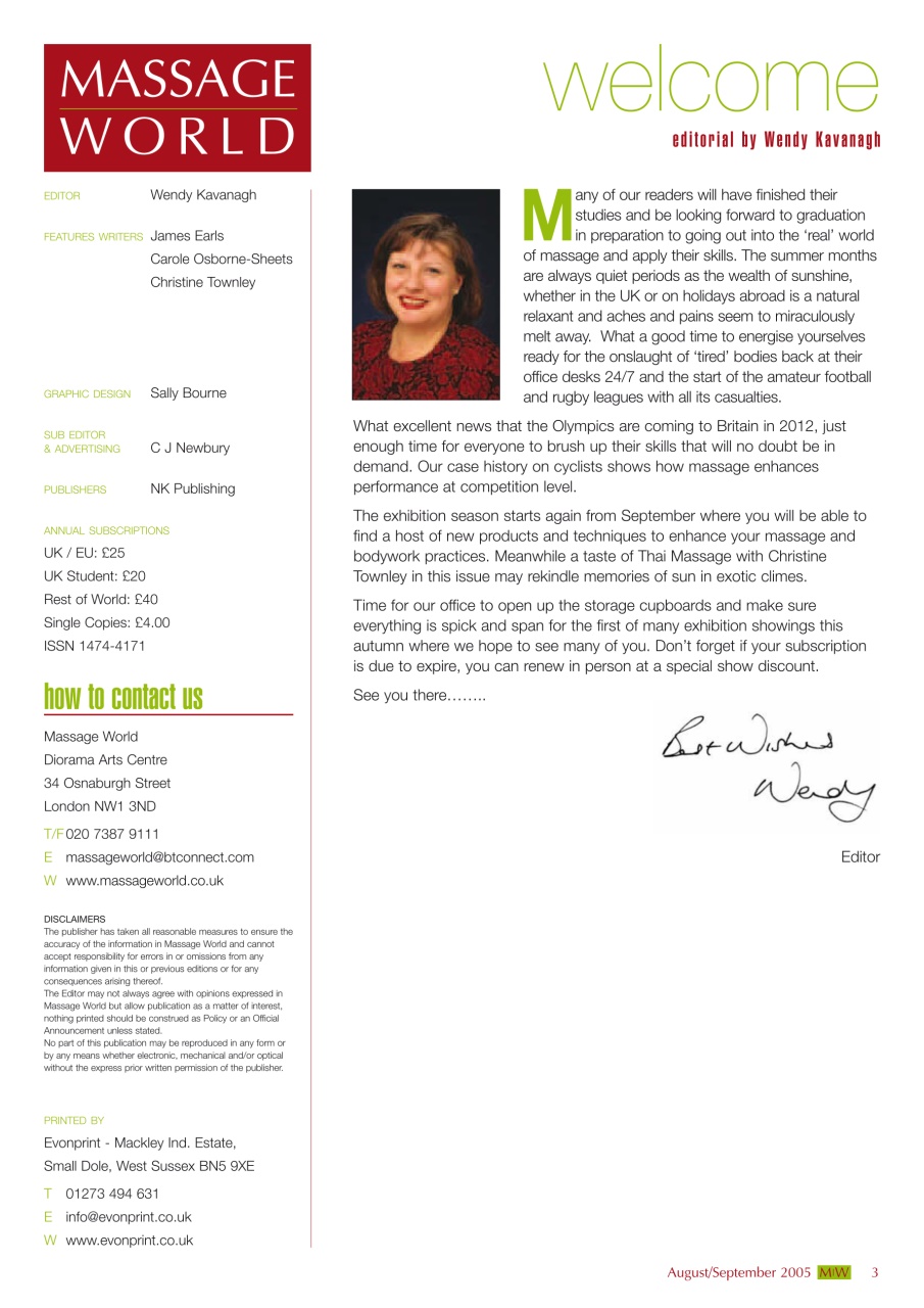 Massage World Preview Pages