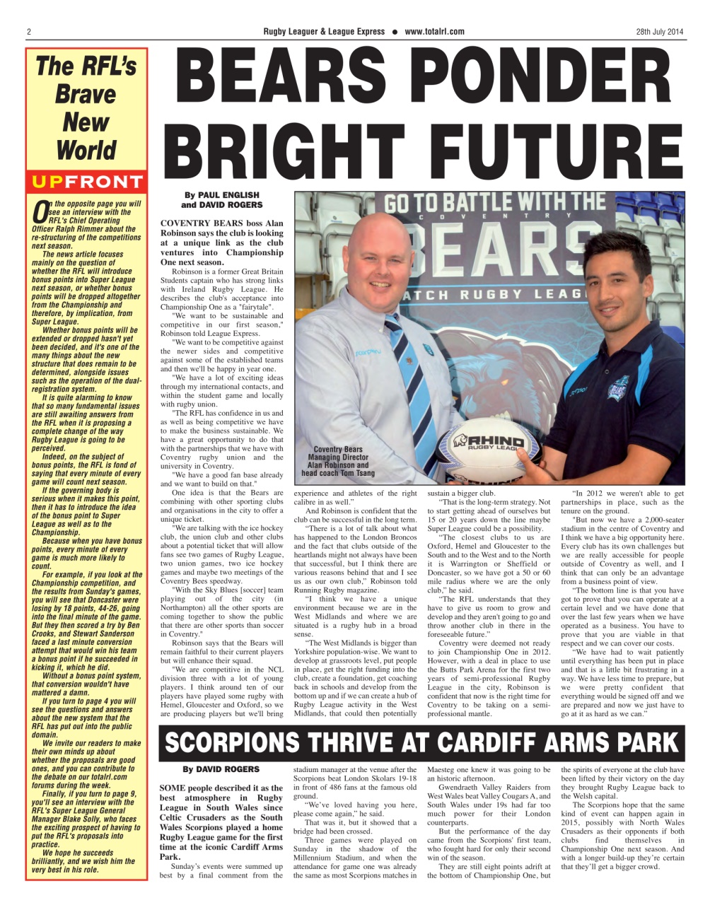 League Express Preview Pages