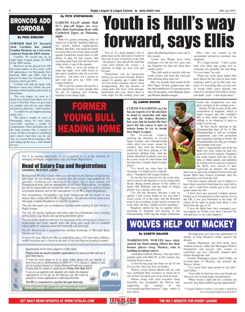 League Express Preview Pages