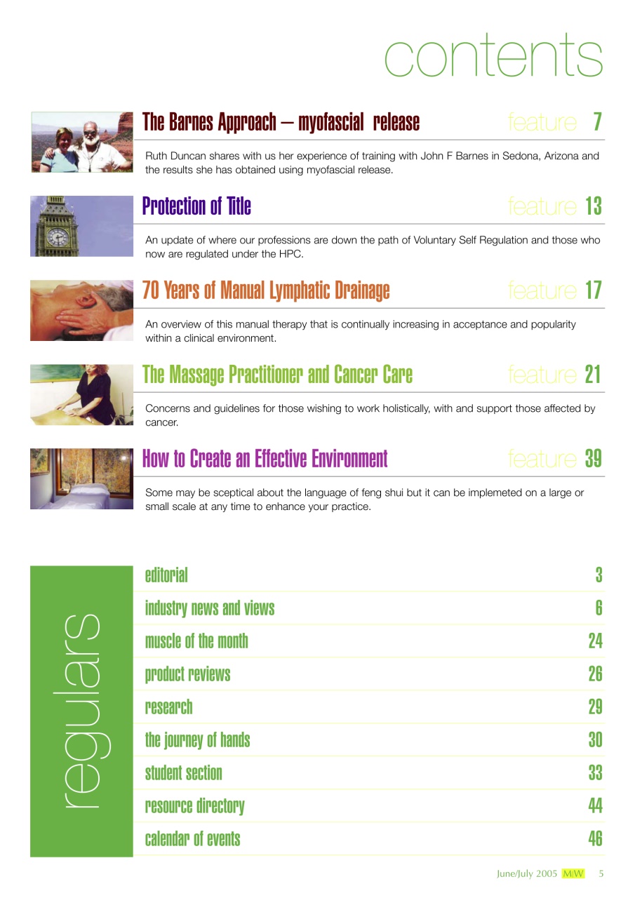 Massage World Preview Pages